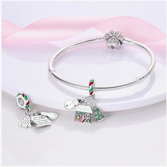 Christmas charm for your bracelet just like pandora sterling - Picture 2 of 2